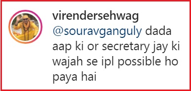 Sourav Ganguly Praises Sehwag, Credits Viru Ki Baithak For IPL’s Huge Viewership - RVCJ Media