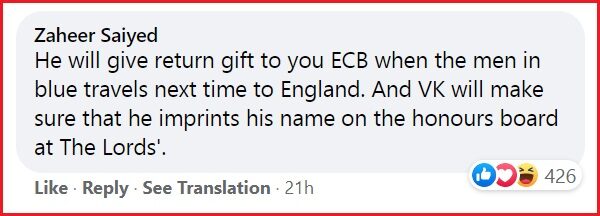 ECB Took A Jibe At Virat Kohli On His Birthday By Posting This Video, Got Mercilessly Slammed - RVCJ Media