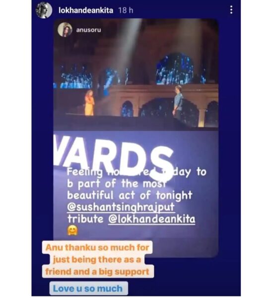 Ankita Gives Special Message To Sushant’s Fans Before Paying Him Tribute Him With Her Performance - RVCJ Media