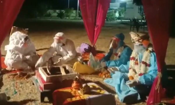 Rajasthan Couple Ties Knot At Covid Center In PPE Kits As Bride Tests Positive, Twitter Reacts - RVCJ Media