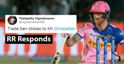 Rajasthan Royals Has Funny Reply To Fan Who Asks It To Trade Ben Stokes To Mumbai Indians RVCJ Media