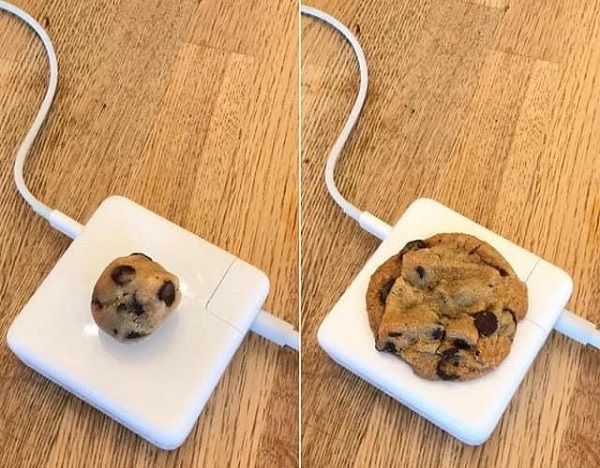 Twitter User Shares Pics Of Baking A Cookie On MacBook Charger, Twitter Goes WTF - RVCJ Media