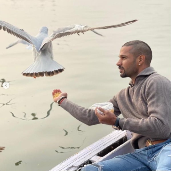 Shikhar Dhawan Created Trouble For Boatman As He Shared Pics Of Feeding Birds Amid Bird Flu - RVCJ Media