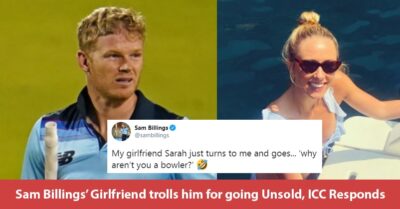 Sam Billings’ Girlfriend Trolls Him For Being Unsold In IPL 2021 Auction, ICC Reacts Hilariously RVCJ Media