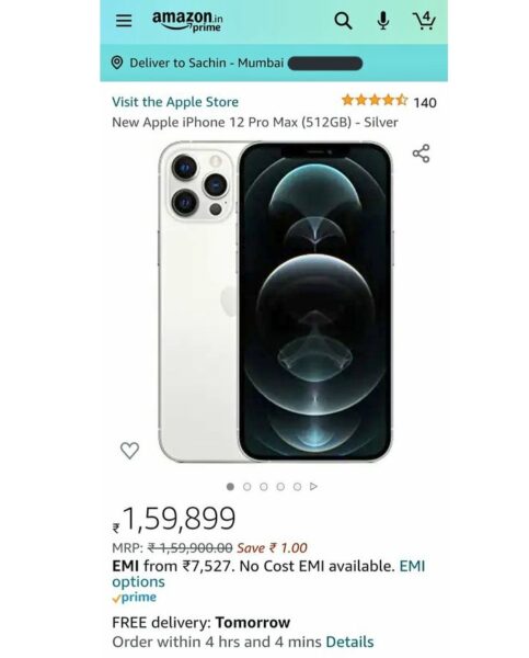 Apple Is Giving Maha Discount Of Re 1 On IPhone 12 Pro Max, Twitter Goes Crazy - RVCJ Media