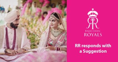 Rajasthan Royals Congratulates Jasprit Bumrah & Sanjana On Getting Hitched But In A Witty Way RVCJ Media