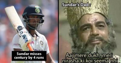 Fans Tweet Hilarious Memes As Reaction Of Sundar’s Father After Sundar Misses Ton By 4 Runs RVCJ Media