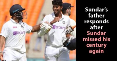 Washington Sundar’s Father Reacts On Sundar Missing His Century Again, Criticises Tailenders RVCJ Media