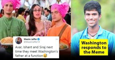 Washington Sundar Finally Reacts To Wasim Jaffer’s “3 Idiots” Meme On His Father & Tailenders RVCJ Media