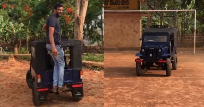 Father In Kerala Builds Mahindra Jeep’s Miniature Version For His Kids, See The Video RVCJ Media
