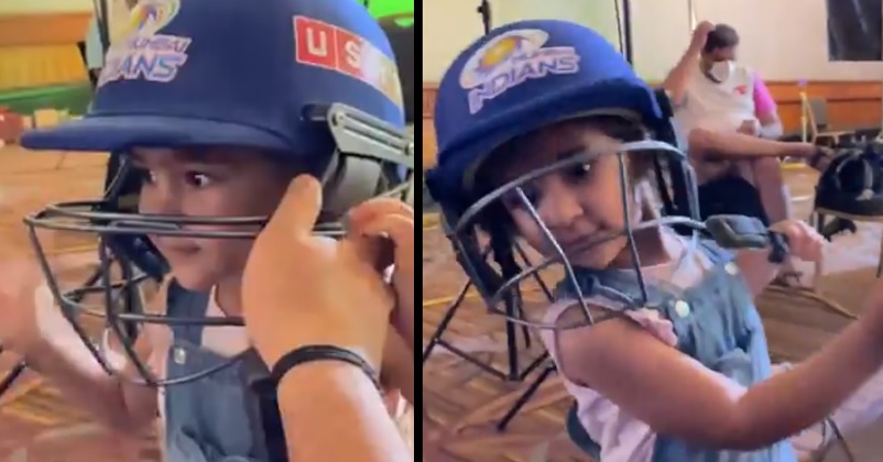 Rohit Sharma’s Little Daughter Shows How Her Father Hits A Six & It’s Too Cute To Miss RVCJ Media