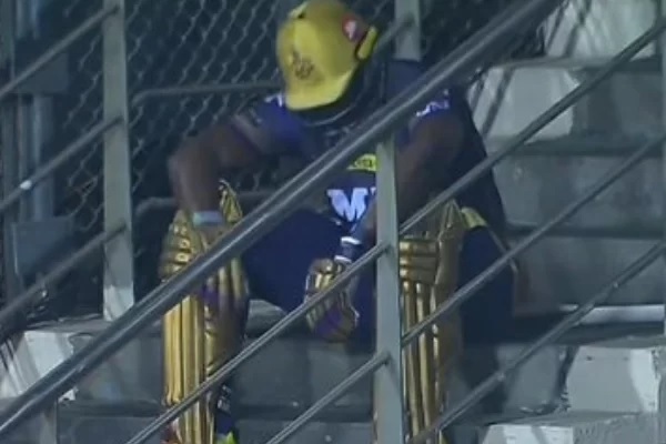 Andre Russell Finally Discloses Why He Sat On The Staircase After Getting Out In KKRvsCSK - RVCJ Media