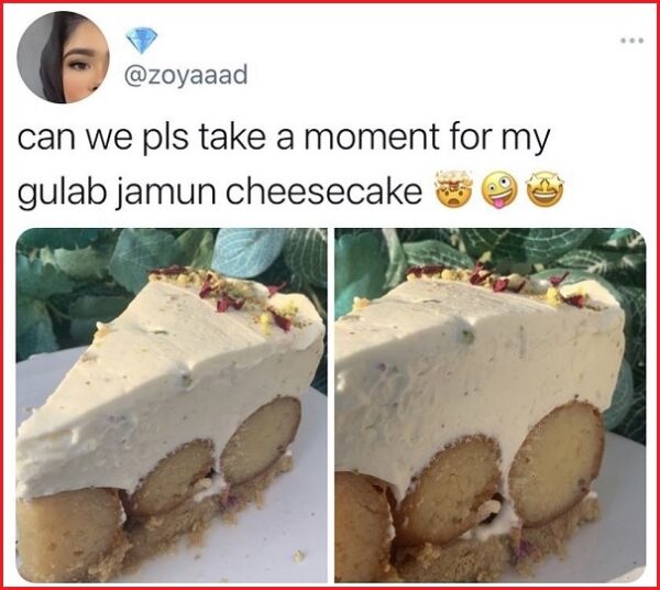 Woman’s Tweet On Fusion Dish Gulaab Jamun Cheesecake Sets Twitter On Fire - RVCJ Media