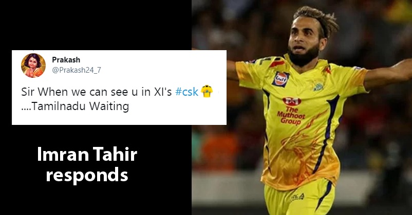 Imran Tahir Has A Brilliant Reply To Fan Who Asks When He Will Get To See Tahir Play For CSK
