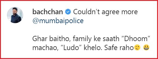 Mumbai Police Shares Abhishek’s Meme With A Hilarious Caption, Jr. B Has An Even Funnier Reply RVCJ Media