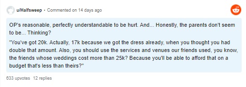 Girl Says Her Parents Promised Rs 30 Lacs Wedding Budget But Now Giving Rs 14 Lacs, Netizens React - RVCJ Media