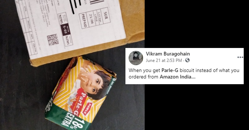 Man Got Parle-G Biscuits In Place Of What He Actually Ordered From Amazon, See His FB Post RVCJ Media