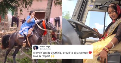 Odisha Woman’s Video Of Riding A Horse Wearing A Saree Is Going Viral, Twitter Showers Praises RVCJ Media