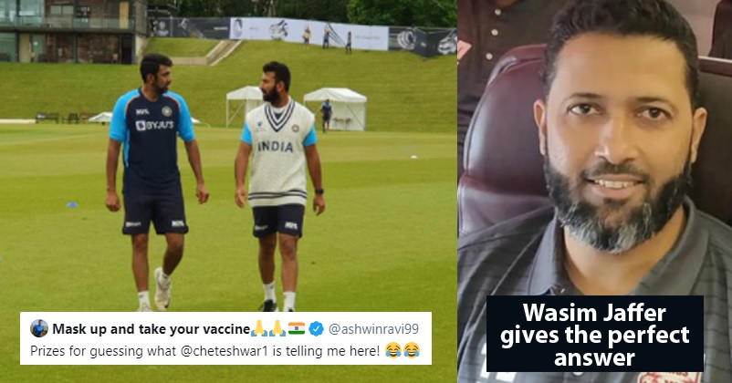Ashwin Tweets Pic With Pujara & Asks To Guess Their Conversation. Wasim Jaffer’s Reply Is Epic RVCJ Media