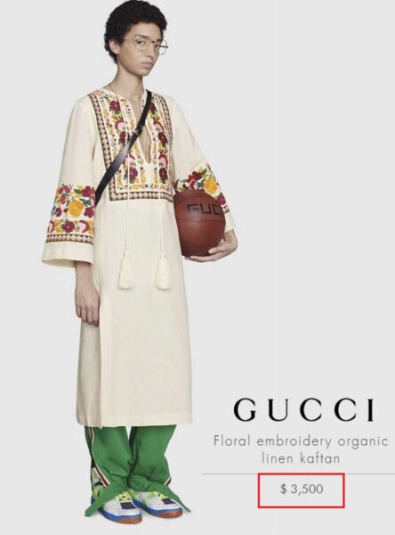 Gucci Sells Floral Kaftans For Whopping Rs 2.5 Lakhs, Twitter Says “500 Me 2 Mil Jayenge” RVCJ Media