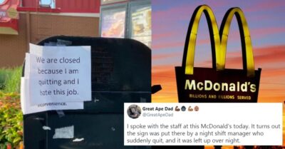 McDonalds’ Employee Quits Job & Left Note For Customers, Starts Debate On Less Pay & Pressure RVCJ Media