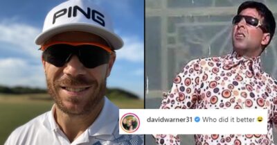 David Warner Recreating Akshay Kumar’s Popular “Hera Pheri” Pose Leaves Rashid Khan In Splits RVCJ Media