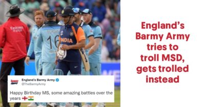 Indians Roast Barmy Army For Trolling Dhoni By Sharing India’s WC Defeat Pic On His Birthday RVCJ Media