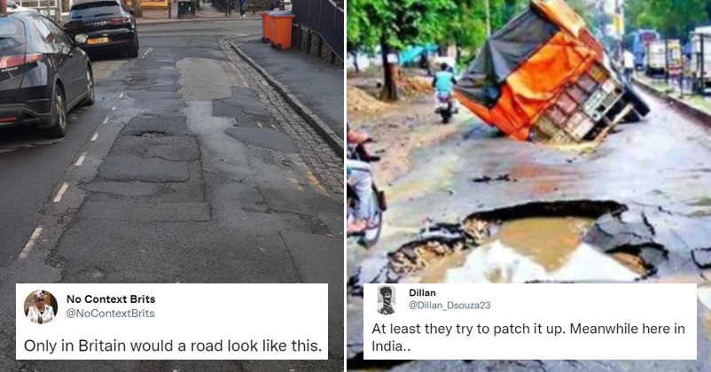 Twitter Posts Pics Of Potholes Worldwide After Guy Says Damaged Road Is Found Only In Britain RVCJ Media