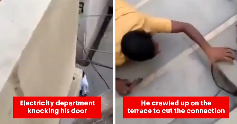 UP Man Caught Red-Handed By Lineman While Crawling To Cut Illegal Power Cable, Video Went Viral RVCJ Media