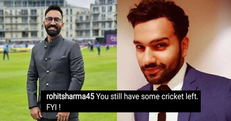 Rohit Sharma Reminds Dinesh Karthik, “You Still Have Some Cricket Left” On His Post, DK Responds RVCJ Media