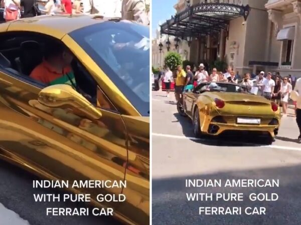 Anand Mahindra Shares Video Of “Pure Gold Ferrari Car”, Starts A Debate On Twitter RVCJ Media