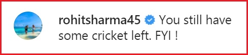 Rohit Sharma Reminds Dinesh Karthik, “You Still Have Some Cricket Left” On His Post, DK Responds RVCJ Media