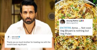 Sonu Sood Tweets He Ate World’s Best Veg Biryani In Hyderabad, Foodies Say “It’s Pulao”