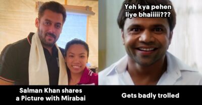 Salman Khan Shares Pic With Mirabai Chanu But What Netizens Notice Is Blackbuck On His Shawl RVCJ Media