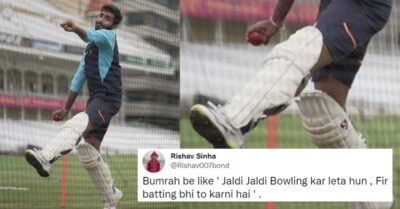 BCCI’s Post Of Jasprit Bumrah Bowling In Nets Wearing A Batting Pad Confuses Twitter RVCJ Media