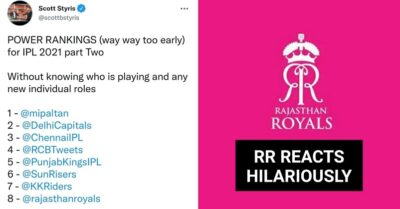 Scott Styris Predicts Rajasthan Royals Will Be At Bottom In Rankings, RR Reacts With A Meme RVCJ Media
