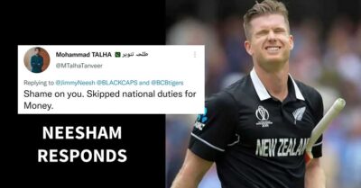 Pakistan Fan Accuses James Neesham Of Playing For Money, Neesham Gives A Befitting Reply RVCJ Media