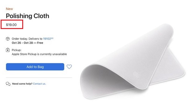 Apple Sells ‘Polishing Cloth’ To Clean Apple Devices At Whopping $19, Twitter Can’t Keep Calm - RVCJ Media