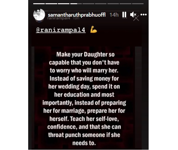 Samantha Urges Parents To Spend In Girl’s Education Instead Of Marriage In A Powerful Note - RVCJ Media