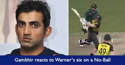 Gambhir Slams Warner & Questions His Spirit Of Game For Hitting Six On Double-Bouncer No-Ball RVCJ Media