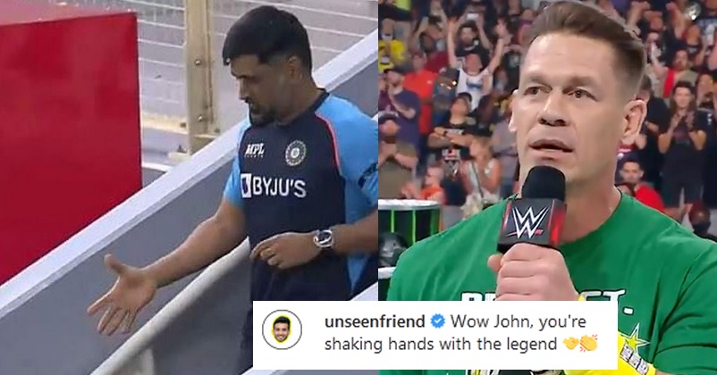 John Cena Posting MS Dhoni’s Photo On Instagram Without Any Caption Leaves Fans Puzzled RVCJ Media