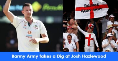 Barmy Army Roasts Josh Hazlewood For 2018 Sandpapergate Scandal During Ashes 2021-22 RVCJ Media