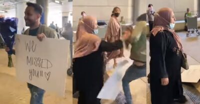 Man Goes To Welcome Mother With Flowers & ‘Miss You’ Placard, Gets Beaten With Slippers RVCJ Media