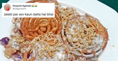 Someone Adds Onion, Dahi, Papdi & Sev In Jalebi & Makes Jalebi Chaat, Foodies React With Memes RVCJ Media