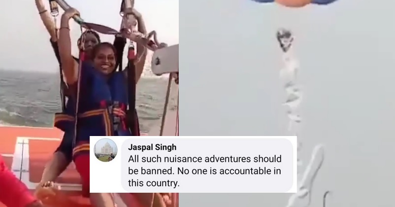 2 Women Fall Into Sea During Parasailing In Alibaug, Netizens Demand Ban On Adventure Sports RVCJ Media