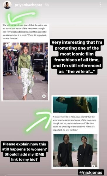 Publication Addresses Priyanka Chopra As ‘Wife Of Nick Jonas’ & Not With Her Name, PeeCee Reacts RVCJ Media