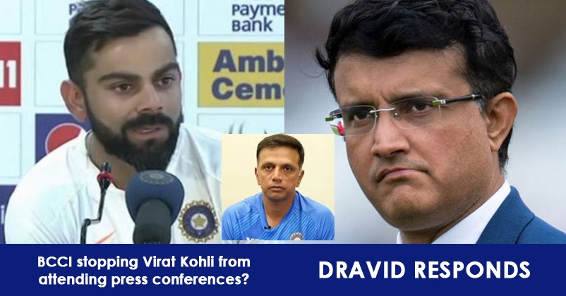 Did BCCI & Ganguly Stop Virat Kohli From Attending Press Conferences? Rahul Dravid Replies RVCJ Media