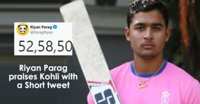 Riyan Parag Shares A Wonderful Tweet To Silence Virat Kohli’s Critics Over Poor Form RVCJ Media