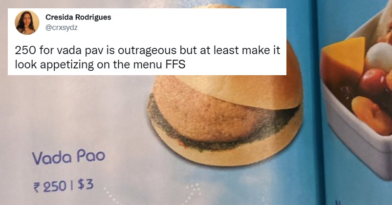 “Ghor Kalyug,” People React After Man Tweets About Vada Pav Being Sold For Rs 250 In Plane RVCJ Media