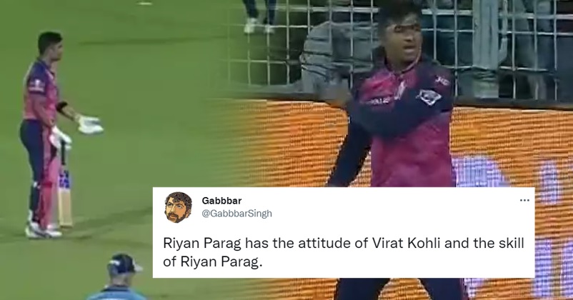 “He’s Not Virat Kohli,” Riyan Parag Heavily Slammed For His Attitude & Behaviour During GTvsRR RVCJ Media